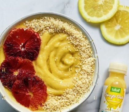 Lemon Ginger Mango Smoothie (Ft. Lemon Ginger Shot)