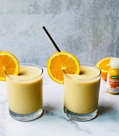 Orange Creamsicle Smoothie (Ft. Orange Ginger Shot)